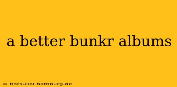 a better bunkr albums