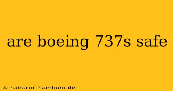 are boeing 737s safe