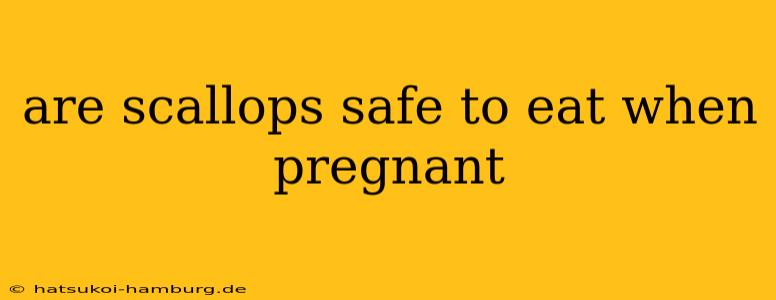are scallops safe to eat when pregnant