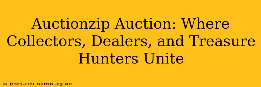 Auctionzip Auction: Where Collectors, Dealers, and Treasure Hunters Unite
