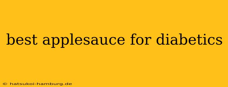 best applesauce for diabetics