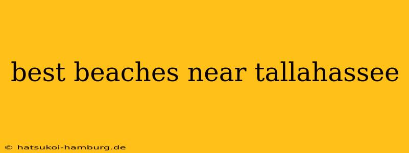 best beaches near tallahassee