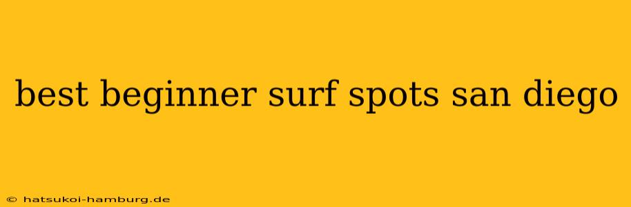 best beginner surf spots san diego