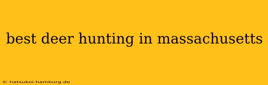 best deer hunting in massachusetts