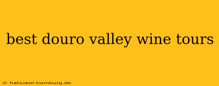 best douro valley wine tours