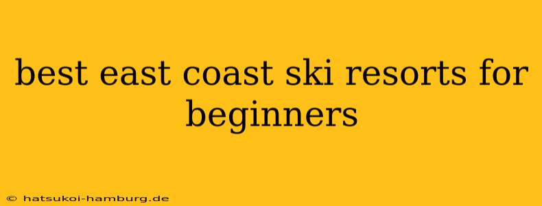best east coast ski resorts for beginners