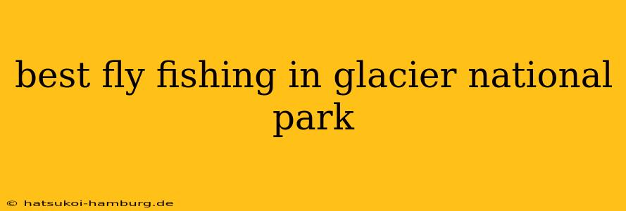 best fly fishing in glacier national park