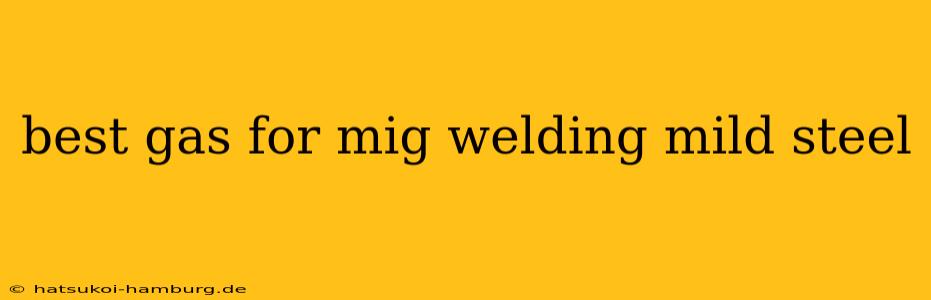 best gas for mig welding mild steel