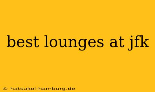 best lounges at jfk