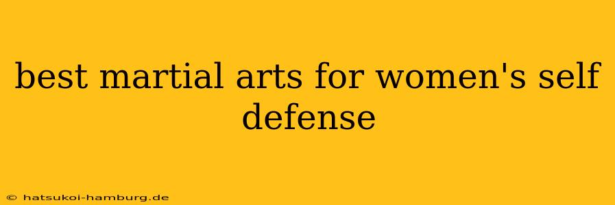 best martial arts for women's self defense