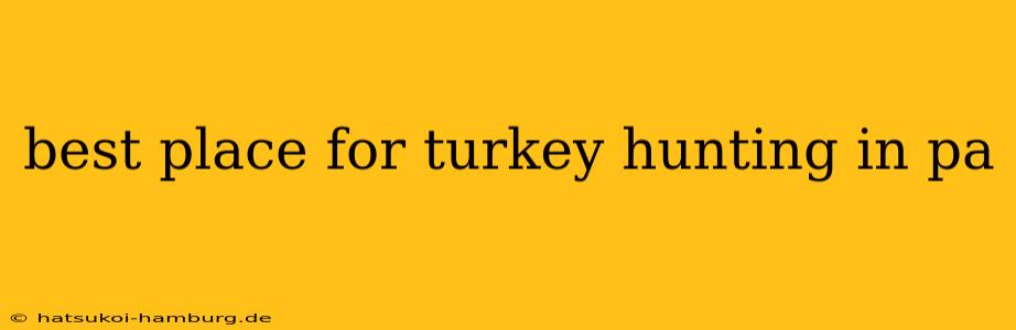 best place for turkey hunting in pa