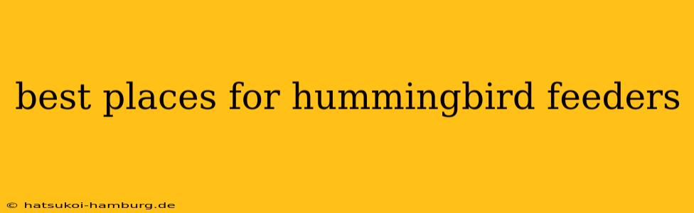 best places for hummingbird feeders