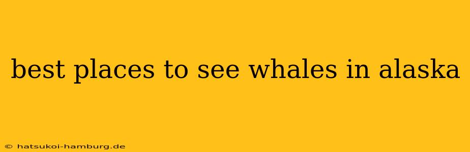 best places to see whales in alaska