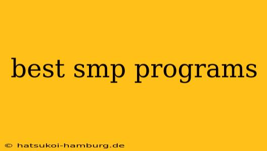 best smp programs