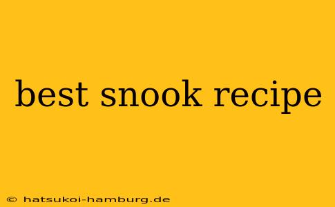 best snook recipe