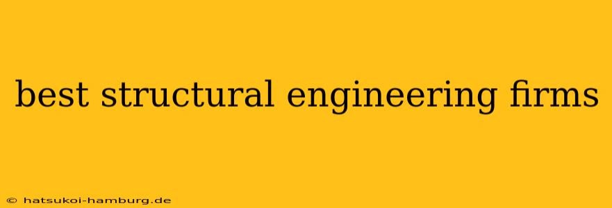 best structural engineering firms