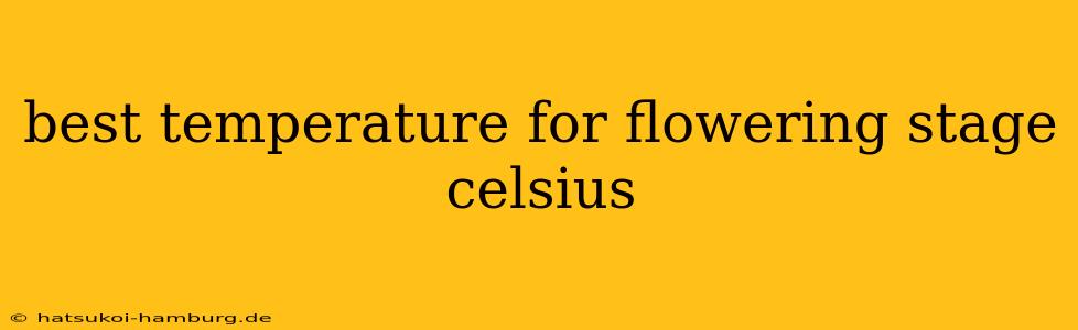 best temperature for flowering stage celsius