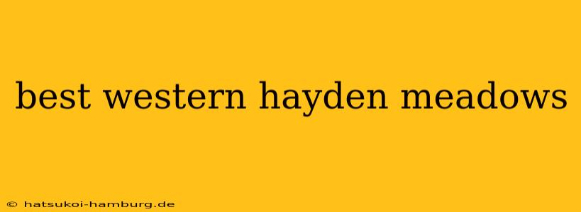 best western hayden meadows