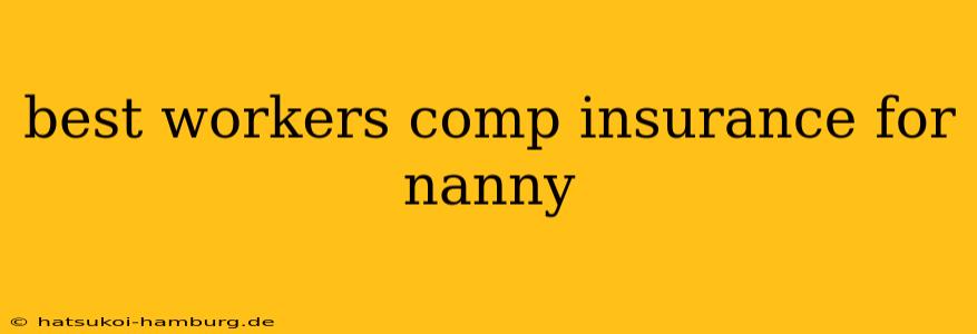 best workers comp insurance for nanny