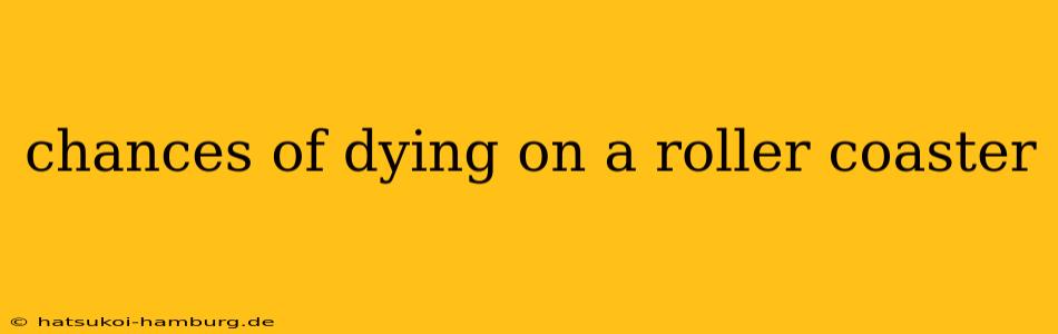 chances of dying on a roller coaster