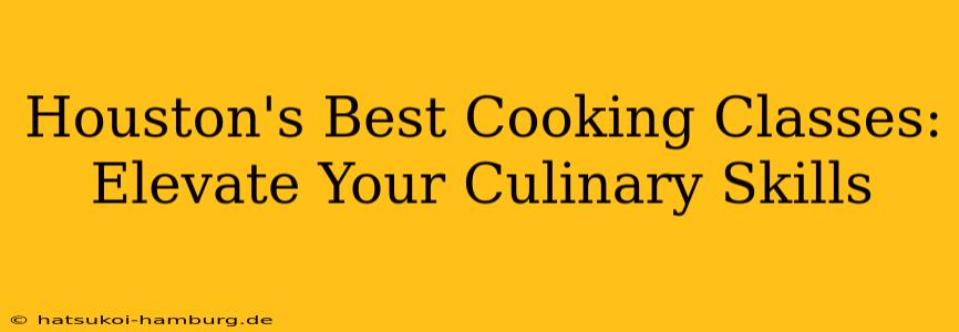 Houston's Best Cooking Classes: Elevate Your Culinary Skills