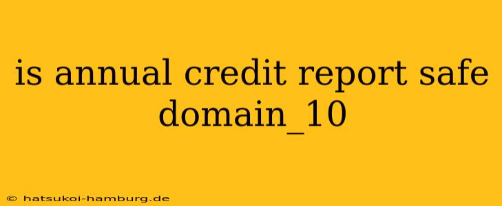 is annual credit report safe domain_10