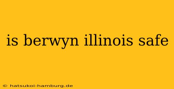 is berwyn illinois safe