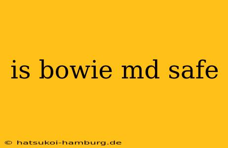 is bowie md safe