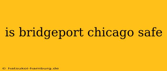 is bridgeport chicago safe