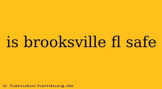 is brooksville fl safe