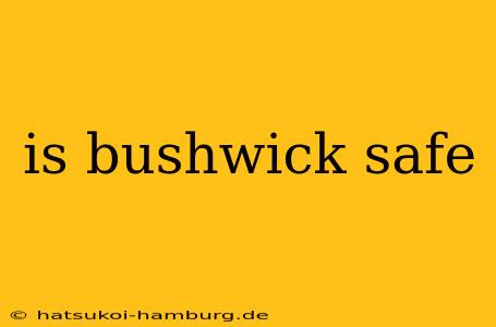 is bushwick safe