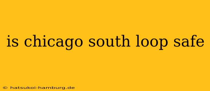 is chicago south loop safe