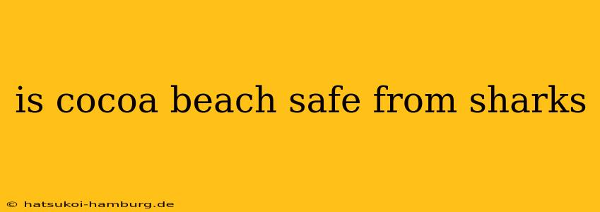is cocoa beach safe from sharks