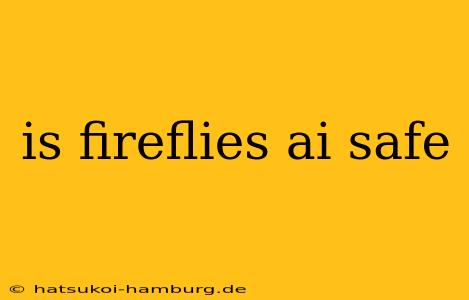 is fireflies ai safe