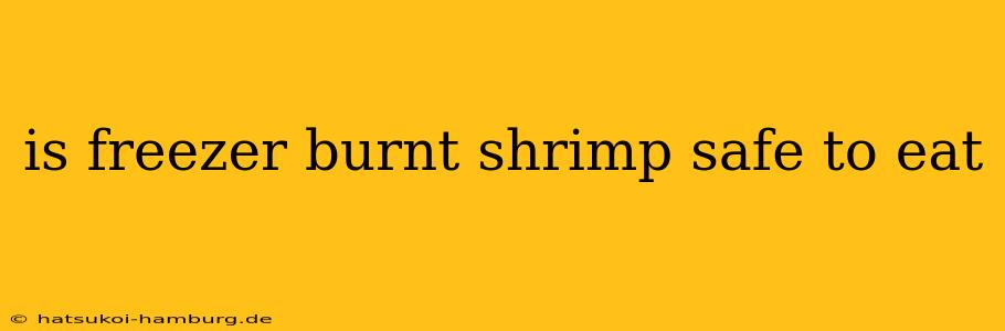 is freezer burnt shrimp safe to eat