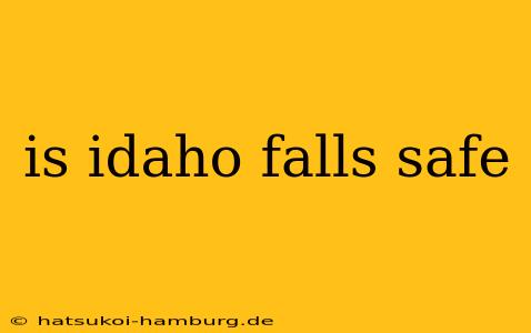 is idaho falls safe