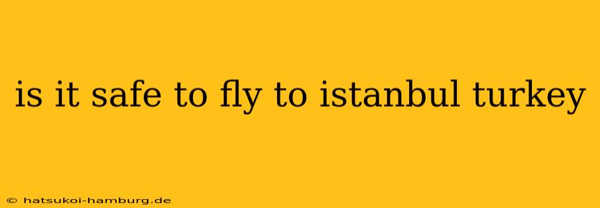 is it safe to fly to istanbul turkey