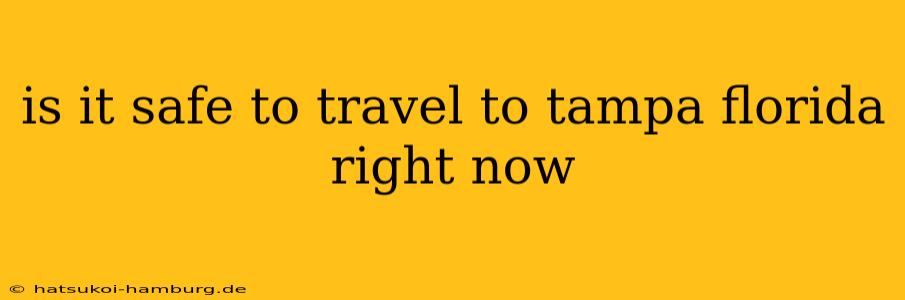 is it safe to travel to tampa florida right now