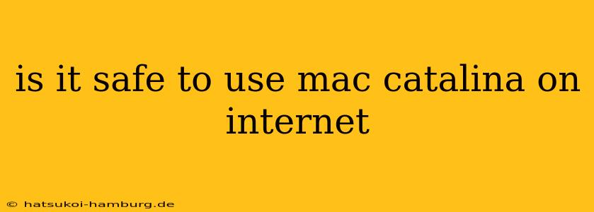 is it safe to use mac catalina on internet