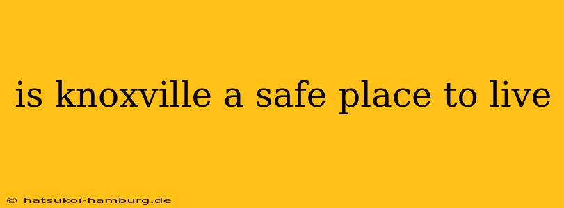 is knoxville a safe place to live