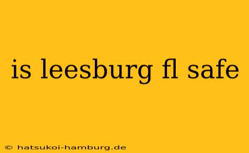 is leesburg fl safe
