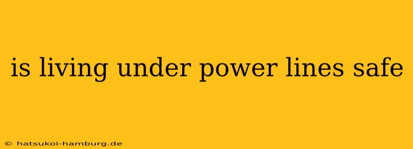 is living under power lines safe