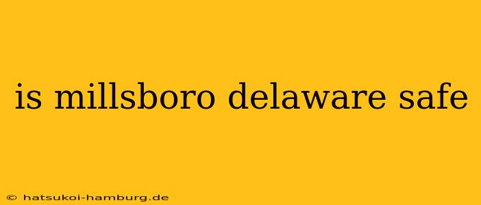 is millsboro delaware safe
