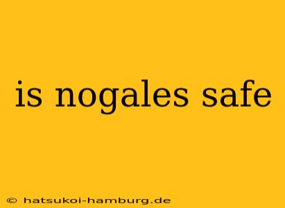 is nogales safe