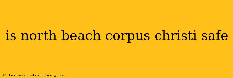 is north beach corpus christi safe