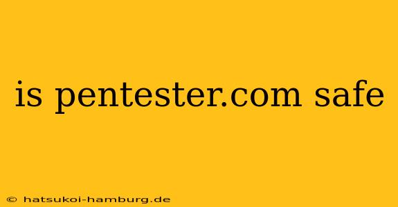 is pentester.com safe