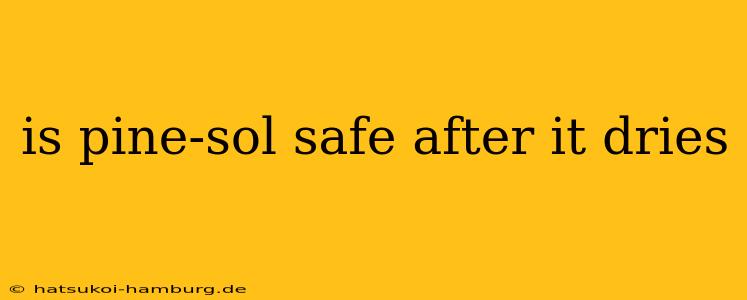 is pine-sol safe after it dries