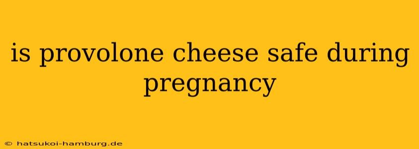 is provolone cheese safe during pregnancy