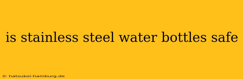is stainless steel water bottles safe