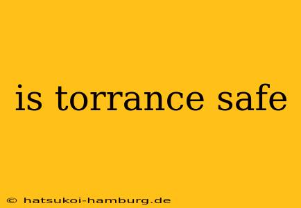 is torrance safe